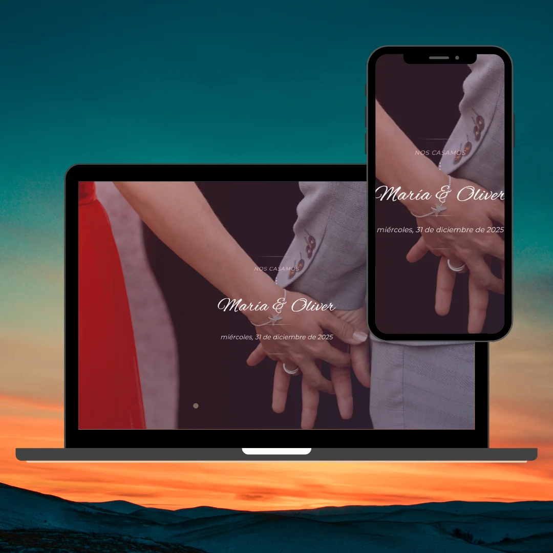 Plantilla Bohemio - Web de Boda Artística