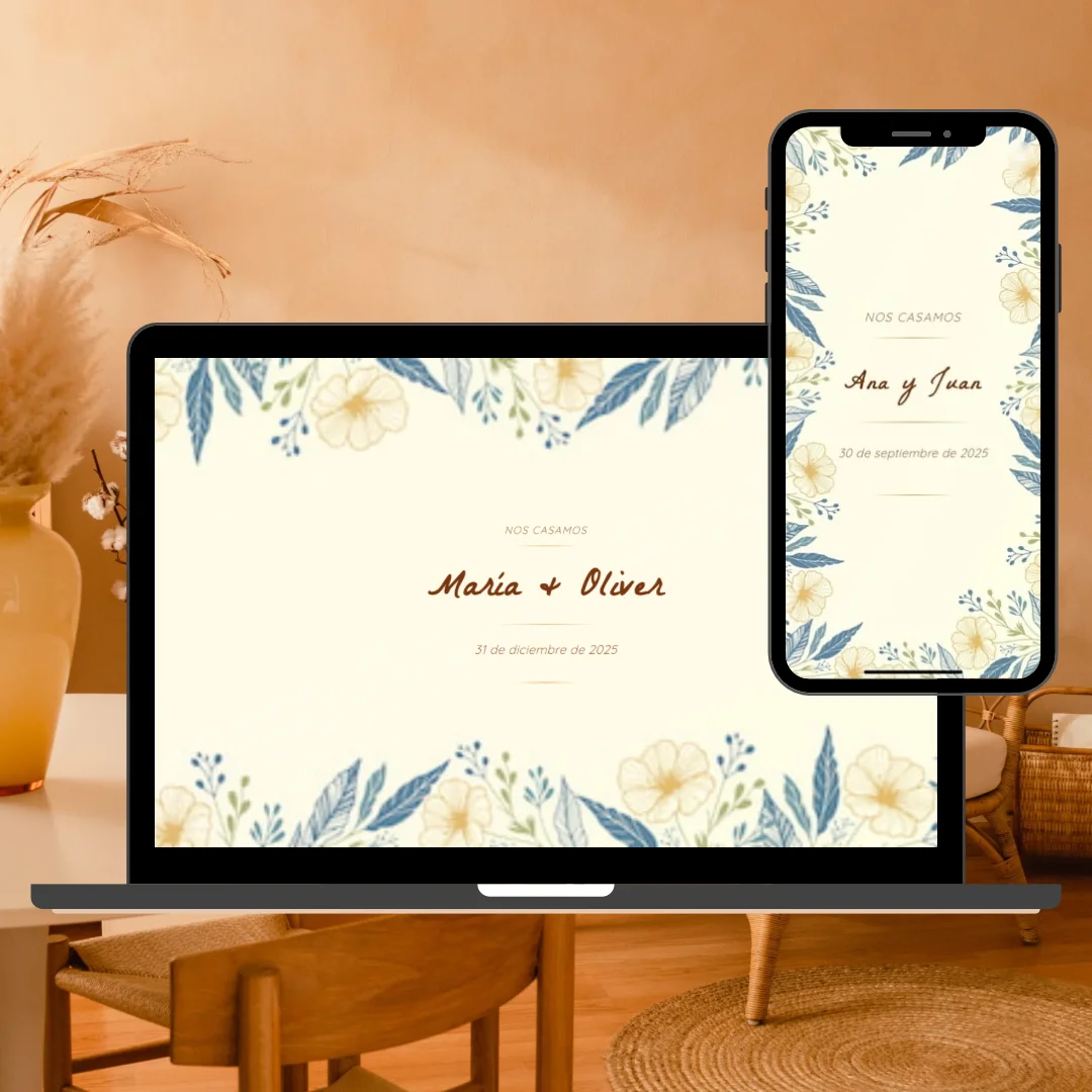 Plantilla Campestre - Web de Boda Rustica